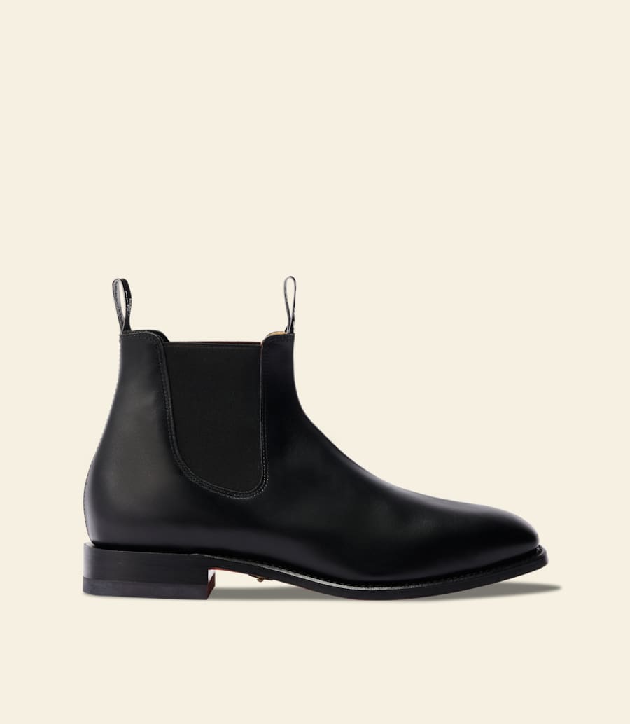 R.m. Williams Signature Craftsman Boot – Black Veal Calf Leather