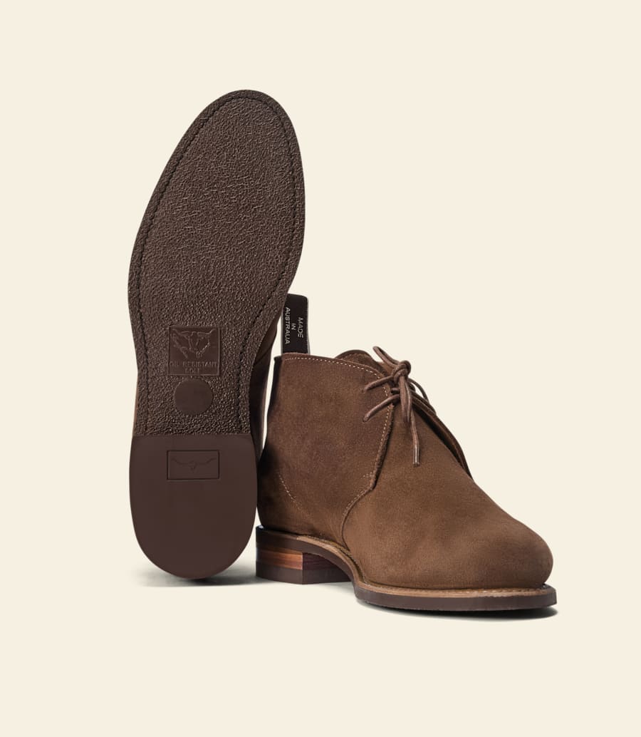 R.m. Williams Turnout Desert Boot – Brown Suede Leather