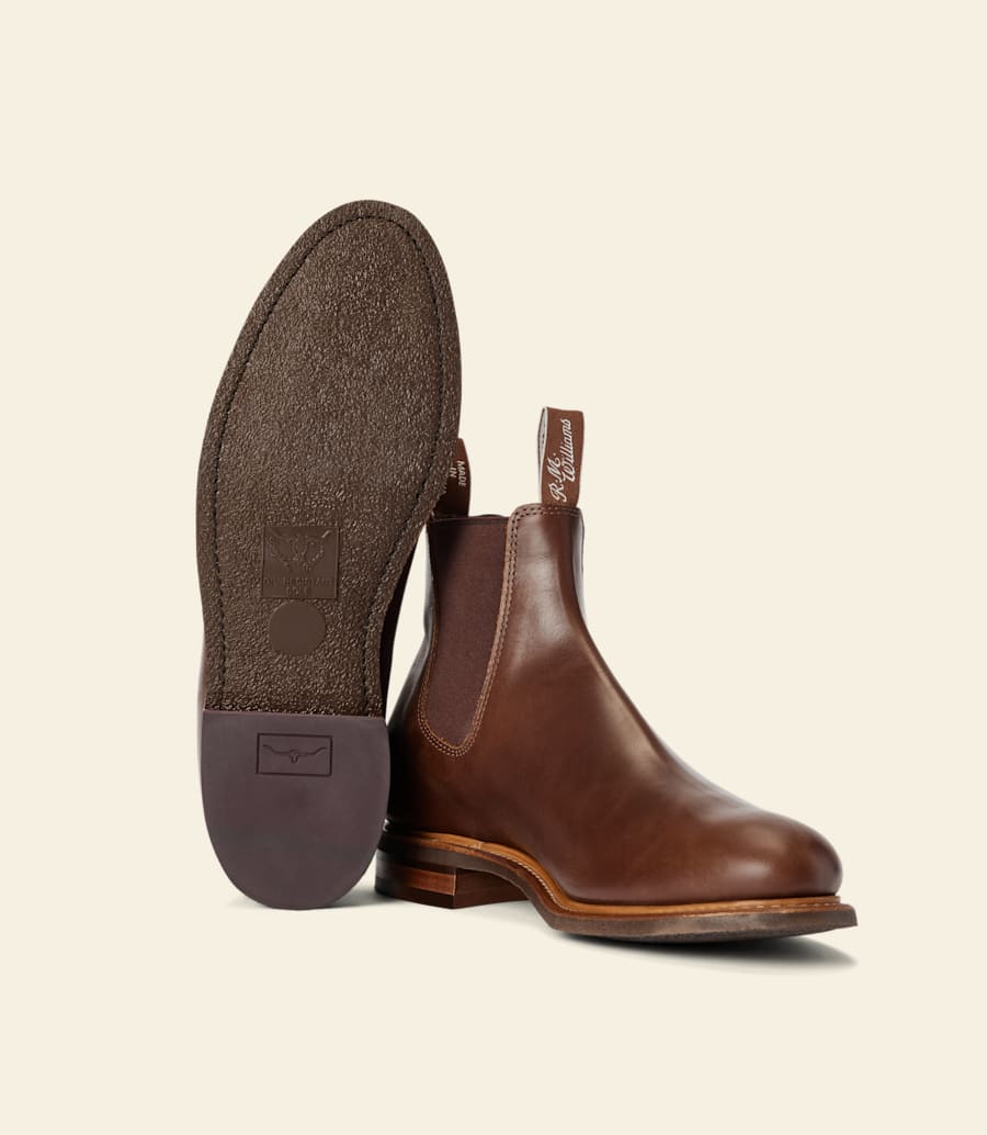 R.m. Williams Urban Turnout Boot – Dark Tan Pull-up Leather