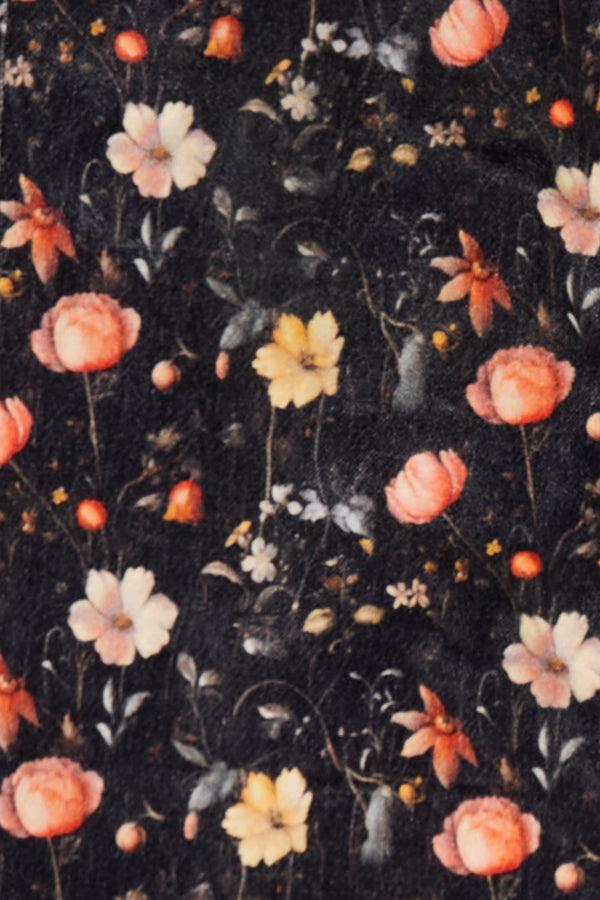 R13 JOAN KICK FLARE JEAN Lunar Petal Velveteen Black