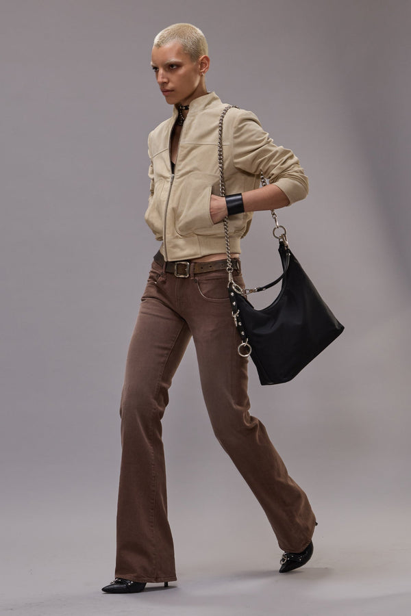 R13 BOY FLARE Clean Umber Stretch