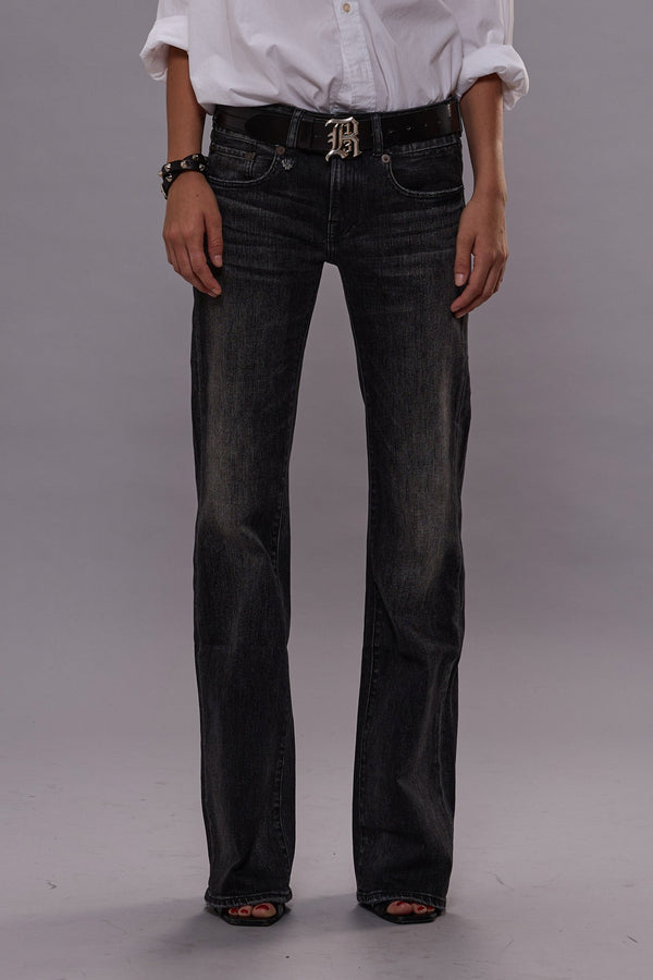 R13 BOY FLARE Kennet Black Stretch