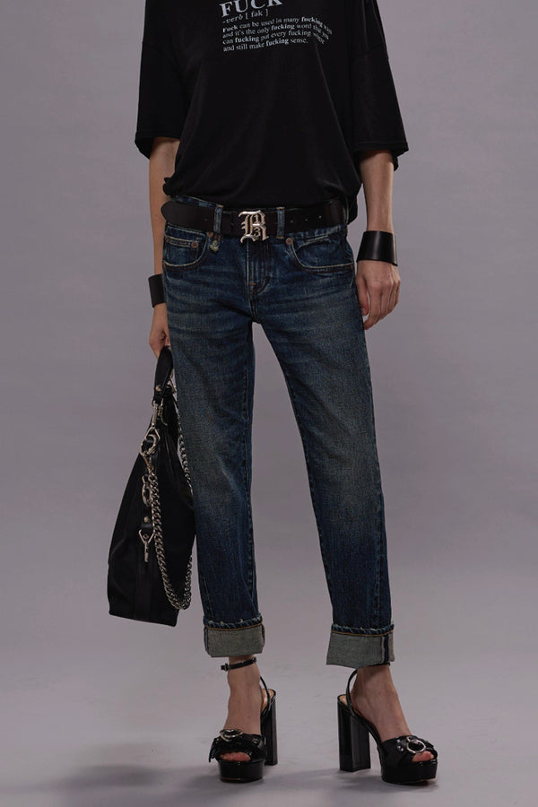 r13 BOY STRAIGHT melvin blue stretch