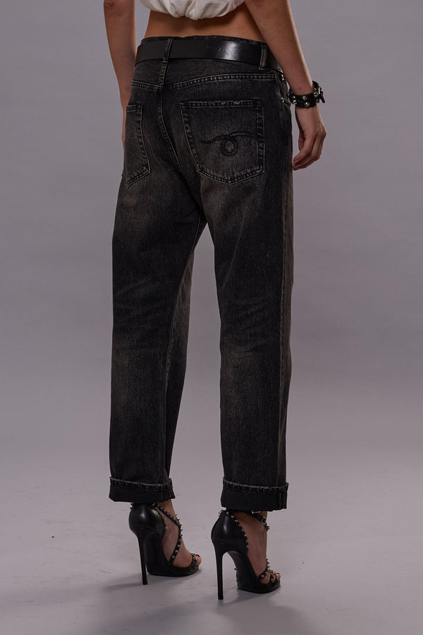 R13 BOYFRIEND JEAN Arvin Black