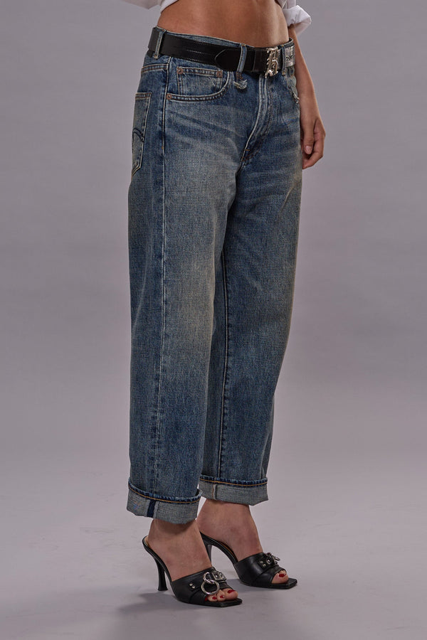 R13 BOYFRIEND JEAN Barter Indigo