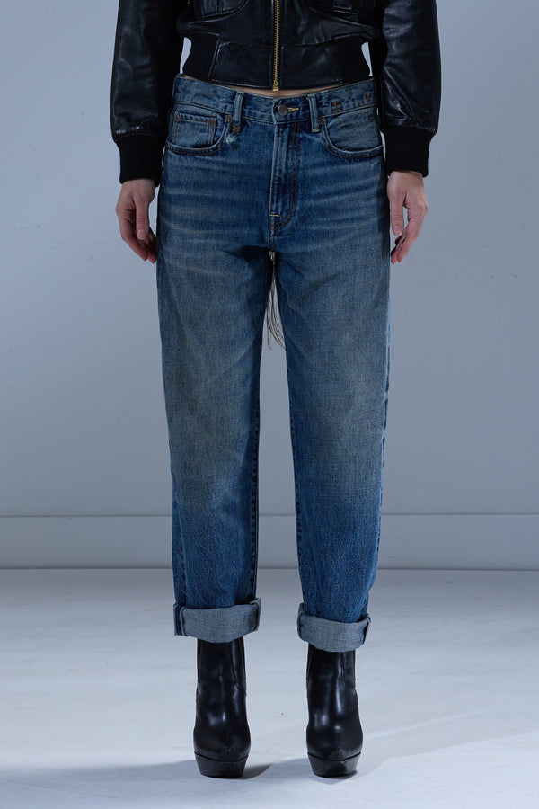 R13 BOYFRIEND JEAN Leo Blue