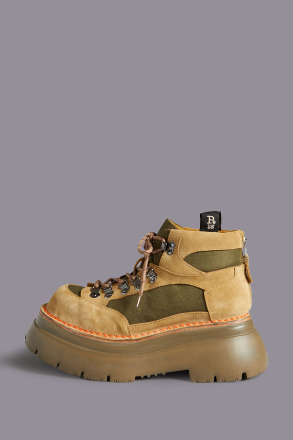 R13 BULKY TRAILBLAZER Brown And Olive