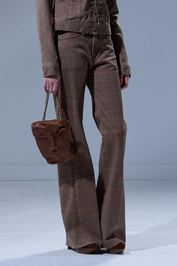 r13 CHARLOTTE JEAN brown glenplaid