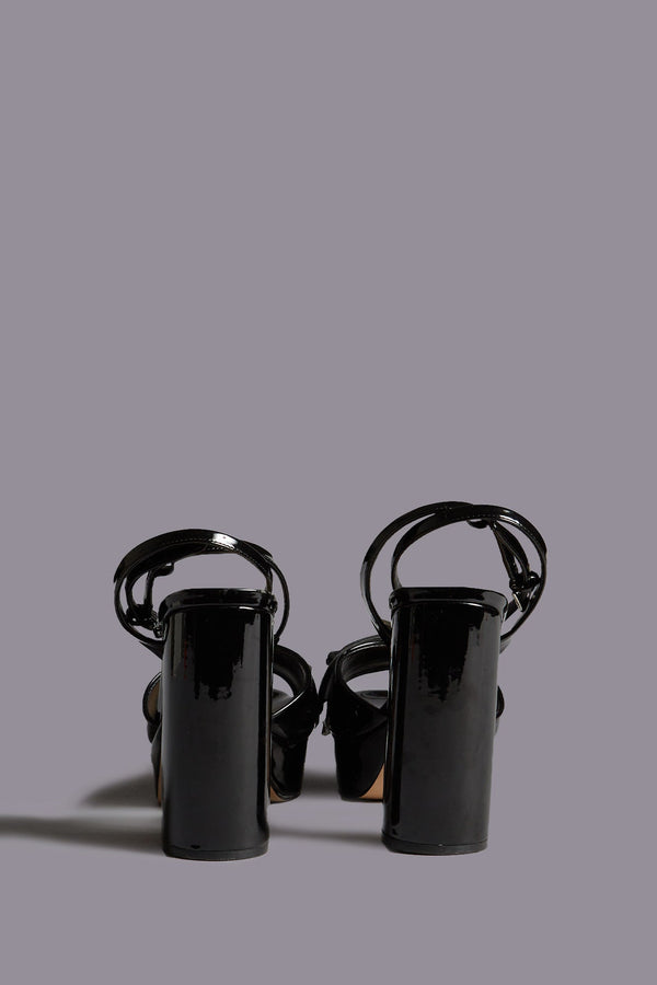 R13 CHUNKY SID HARNESS HEEL Black