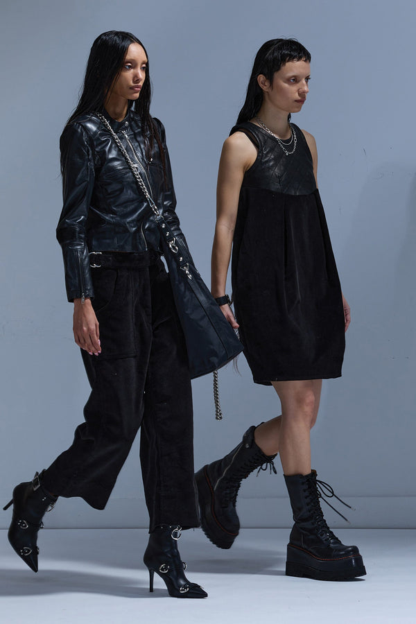 R13 COCOON DRESS Black