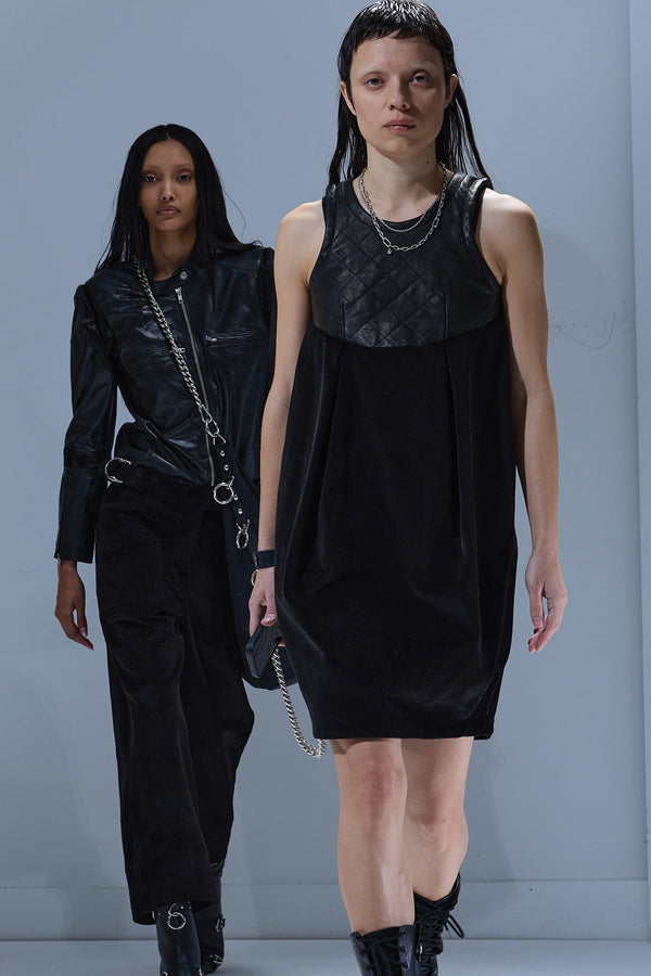 r13 COCOON DRESS black