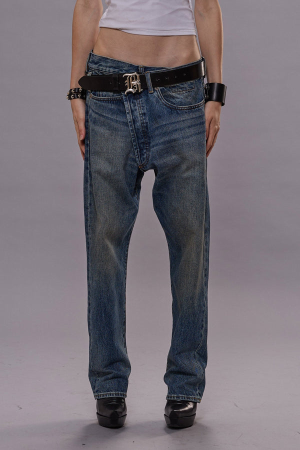 R13 CROSSOVER JEAN Barter Indigo