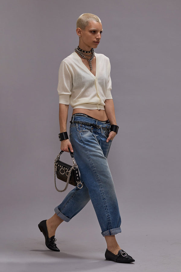 R13 CROSSOVER JEAN Merrin Blue