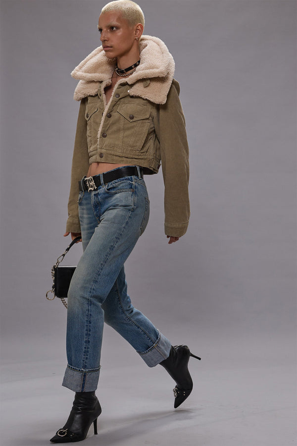 R13 CUFFED ROMEO JEAN Merrin Blue