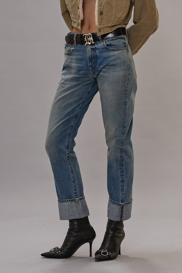 r13 CUFFED ROMEO JEAN merrin blue