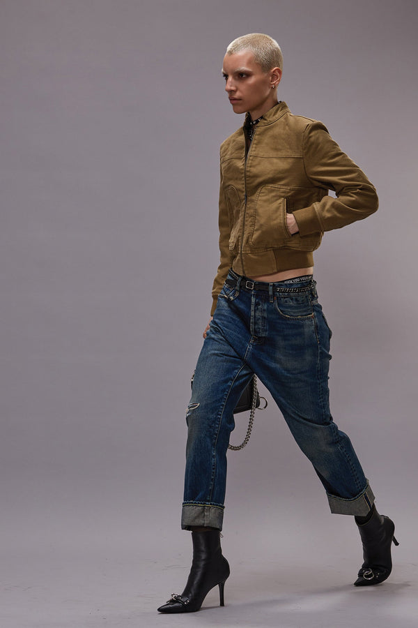 r13 CUFFED TAILORED DROP adelaide selvedge blue