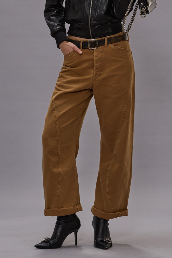 R13 CURVED SEAM ARMY PANT Light Brown