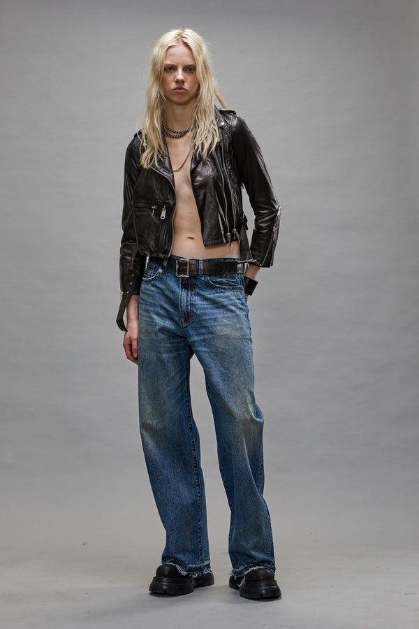 R13 D'ARCY LOOSE JEAN Barter Indigo