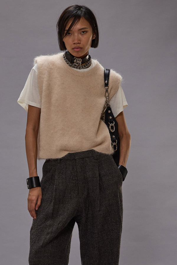 r13 DEEP ARMHOLE VEST oatmeal