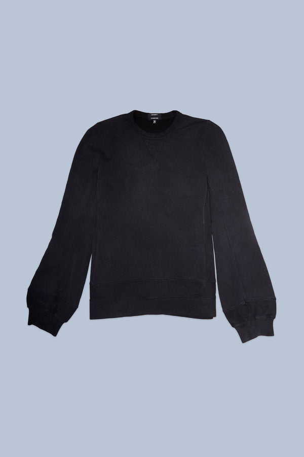 R13 ELONGATED CREWNECK Black