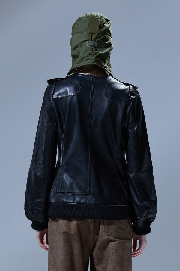 R13 ELONGATED DOUBLE-BREASTED JACKET Black