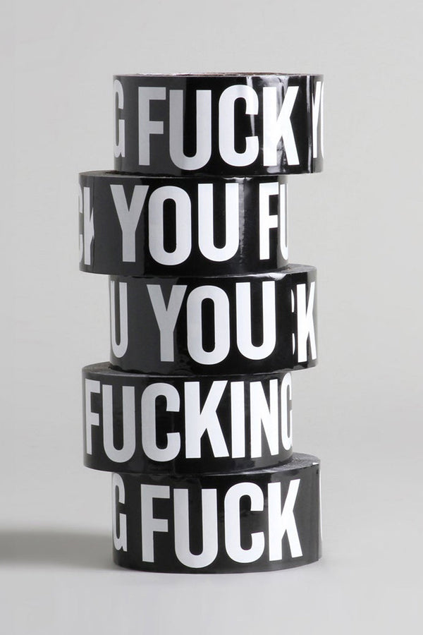 R13 F.U. TAPE Black W/ White