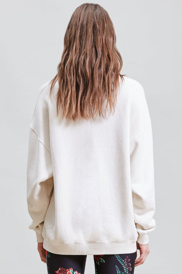 R13 FKRS OVERSIZED CREWNECK Ecru