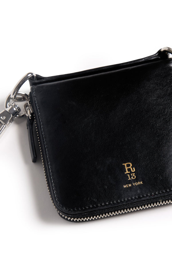 R13 HARNESS WALLET CLIP ON Black