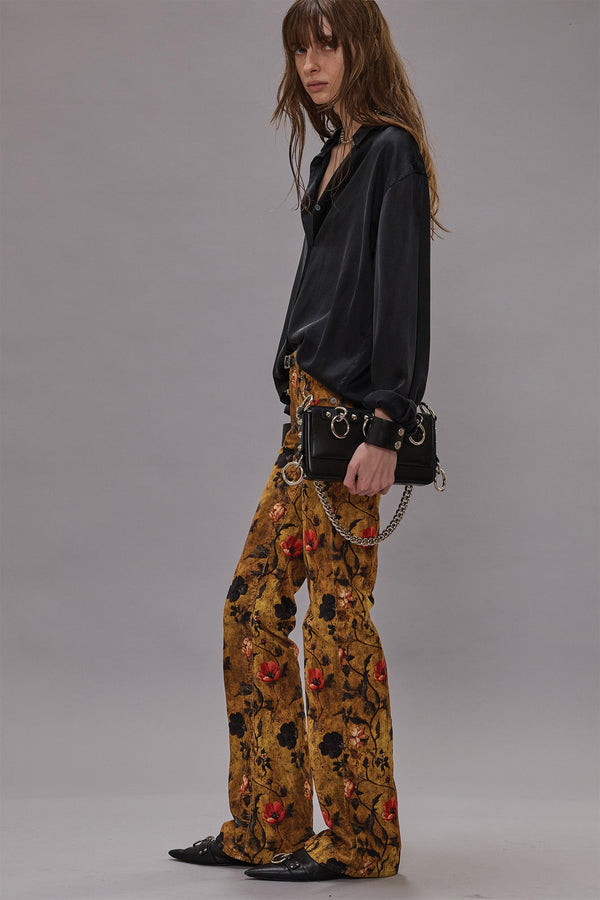 r13 JANE JEAN antique floral velveteen