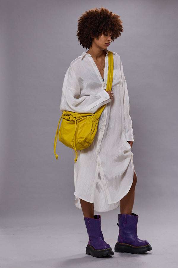 r13 JUMBO SHIRTDRESS white