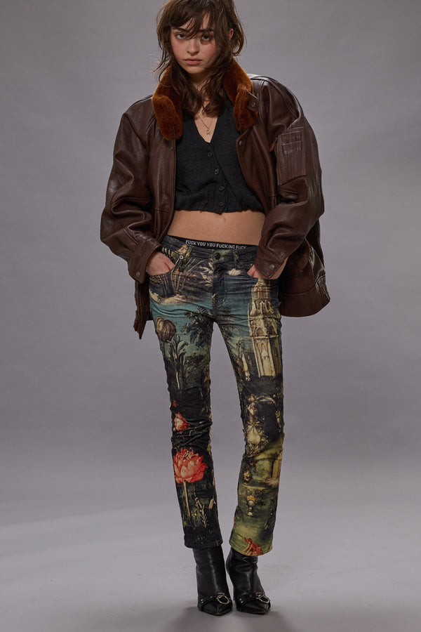 r13 KICK FIT eden velveteen