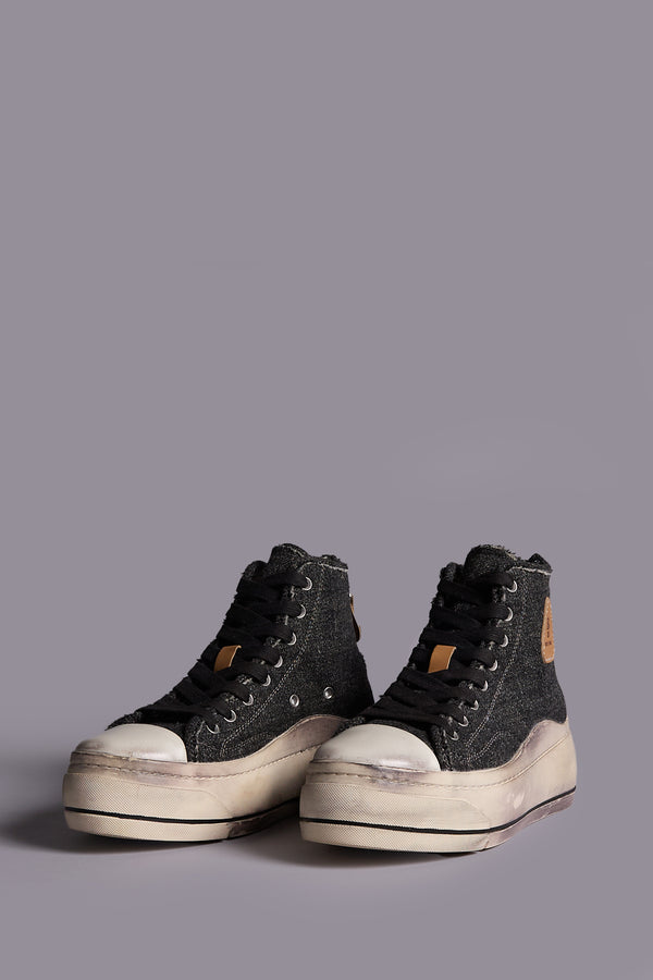 R13 KURT HIGH TOP SNEAKER Dark Grey