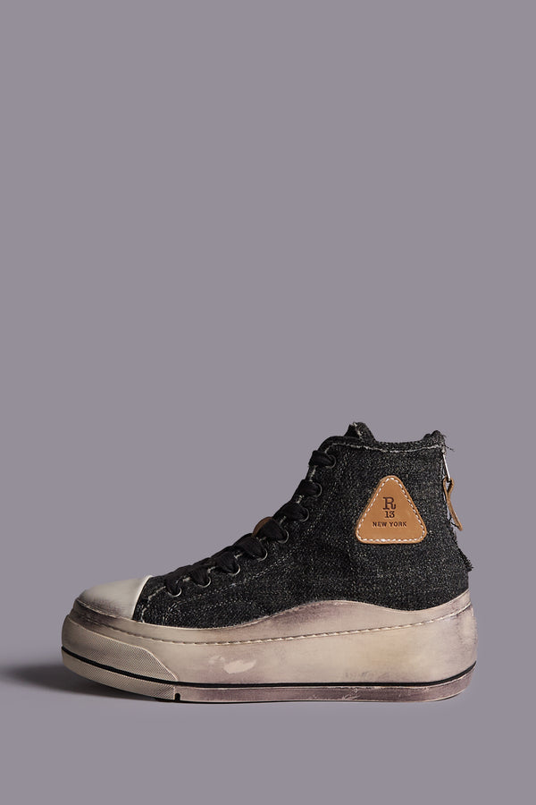 r13 KURT HIGH TOP SNEAKER dark grey