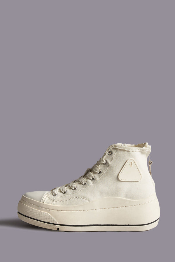 r13 KURT HIGH TOP SNEAKER ecru