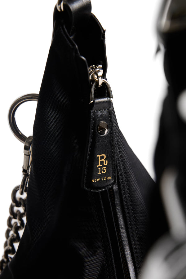 R13 LARGE HARNESS BOHO CARRY ALL Black