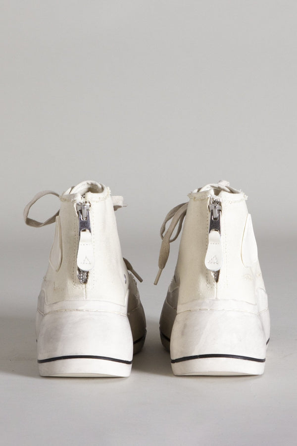 R13 MEN'S KURT HIGH TOP SNEAKER-ECRU Ecru