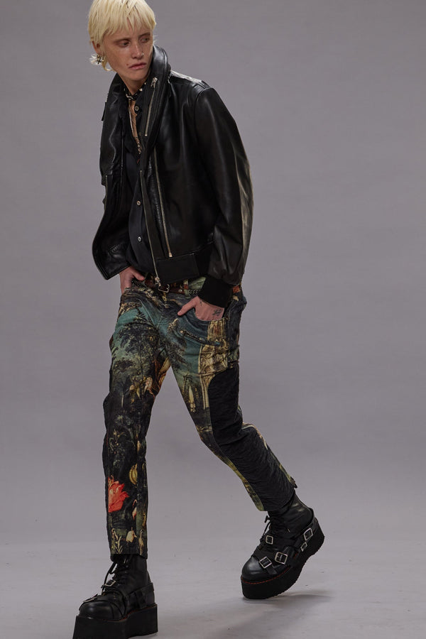 r13 MOTO BOY STRAIGHT eden velveteen