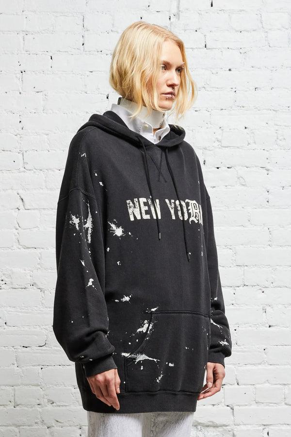 R13 R13 NEW YORK HOODIE Acid Black