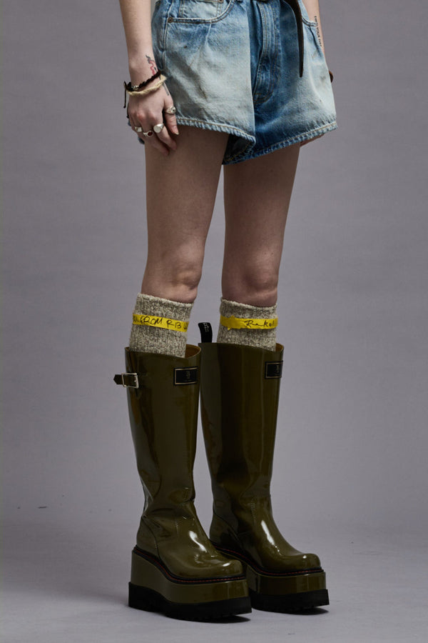 r13 R13 PATCH ENGINEER BOOT patent olive