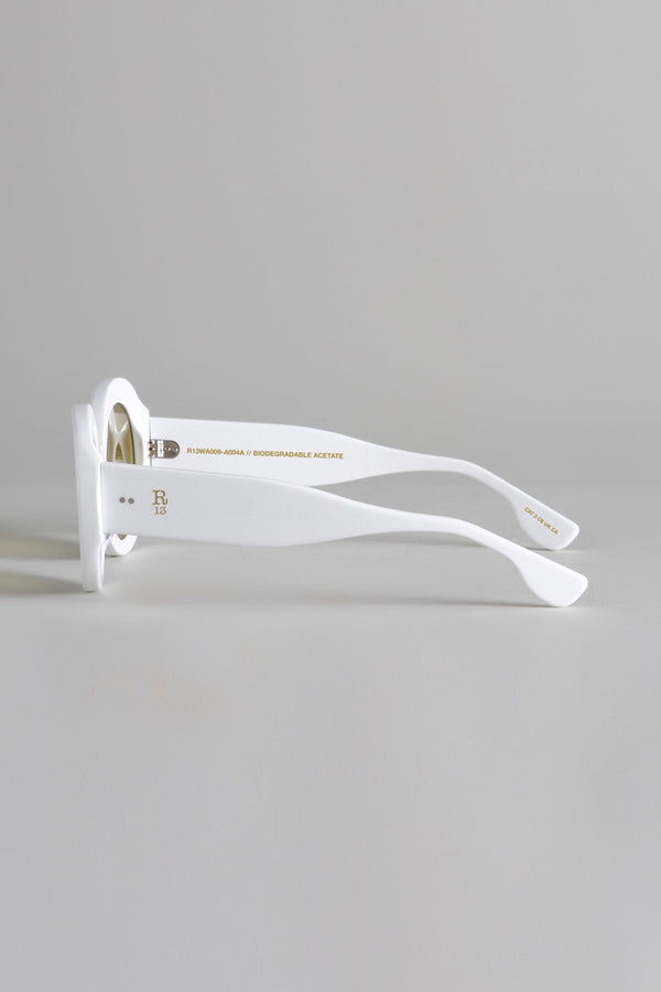 R13 R13 SUNGLASSES White And Yellow
