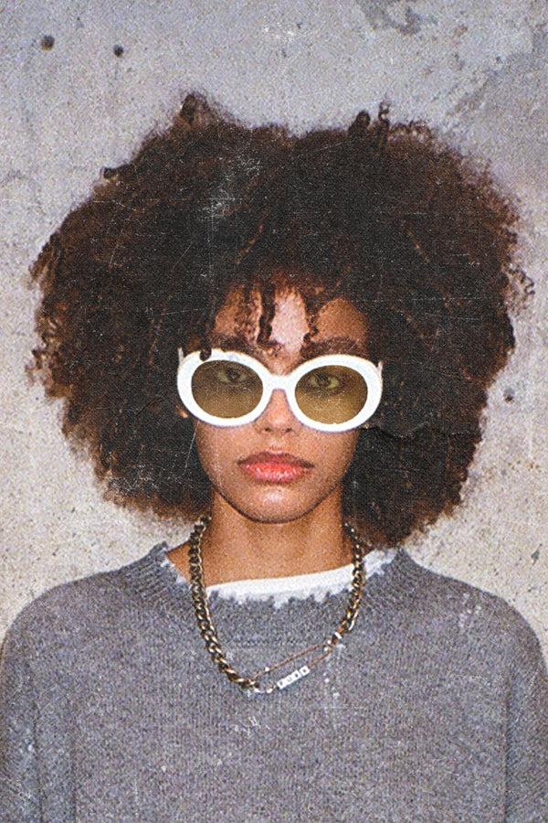 R13 R13 SUNGLASSES White And Yellow