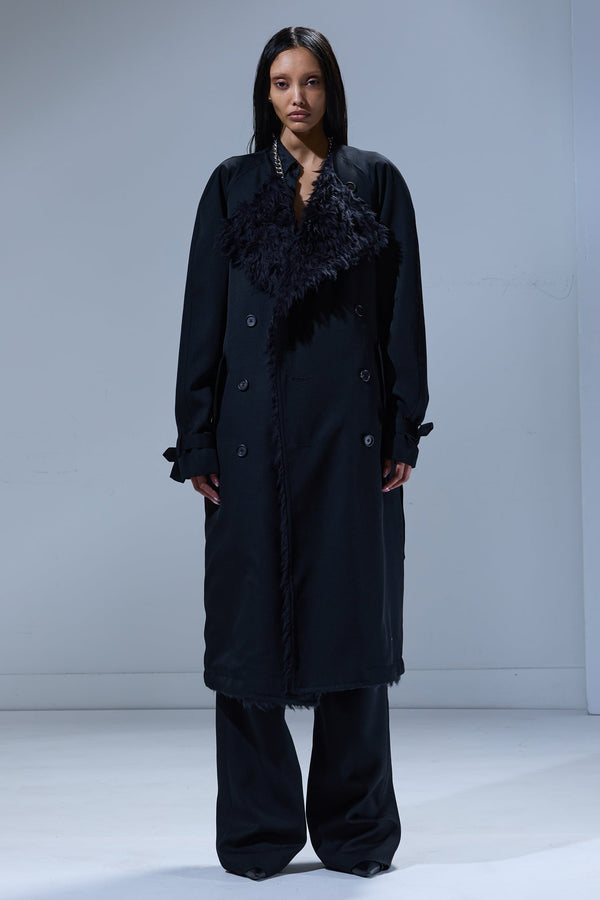 R13 REVERSIBLE TRENCH LINER Black