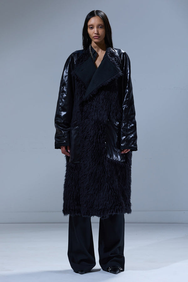 R13 REVERSIBLE TRENCH LINER Black