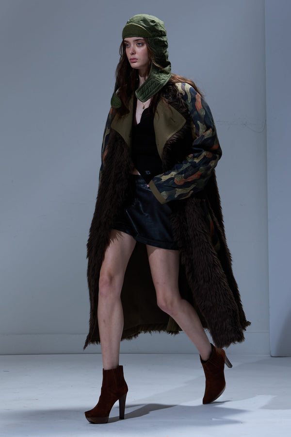 R13 REVERSIBLE TRENCH LINER Brown