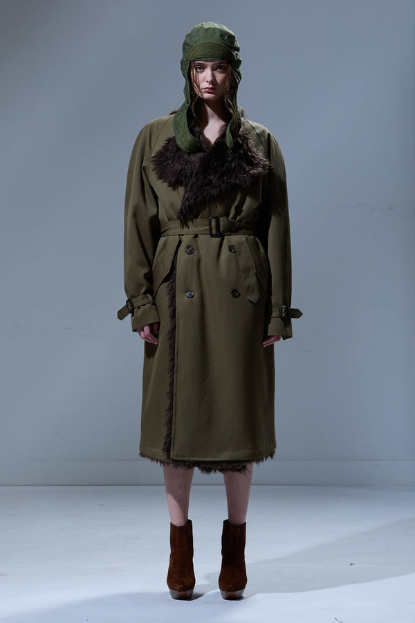 R13 REVERSIBLE TRENCH LINER Brown