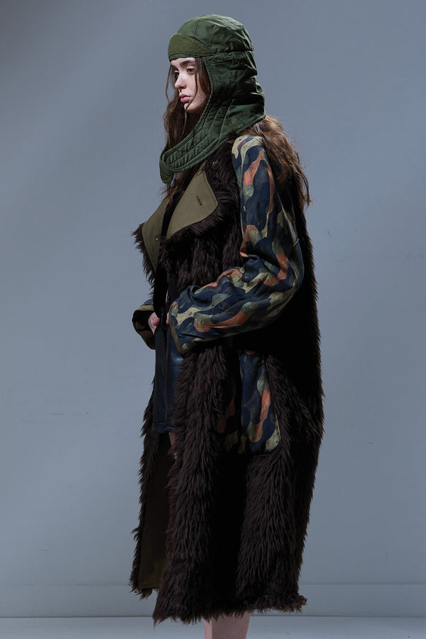 r13 REVERSIBLE TRENCH LINER brown