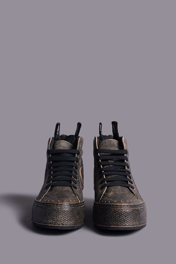 R13 ROGUE SNEAKER Distressed Black