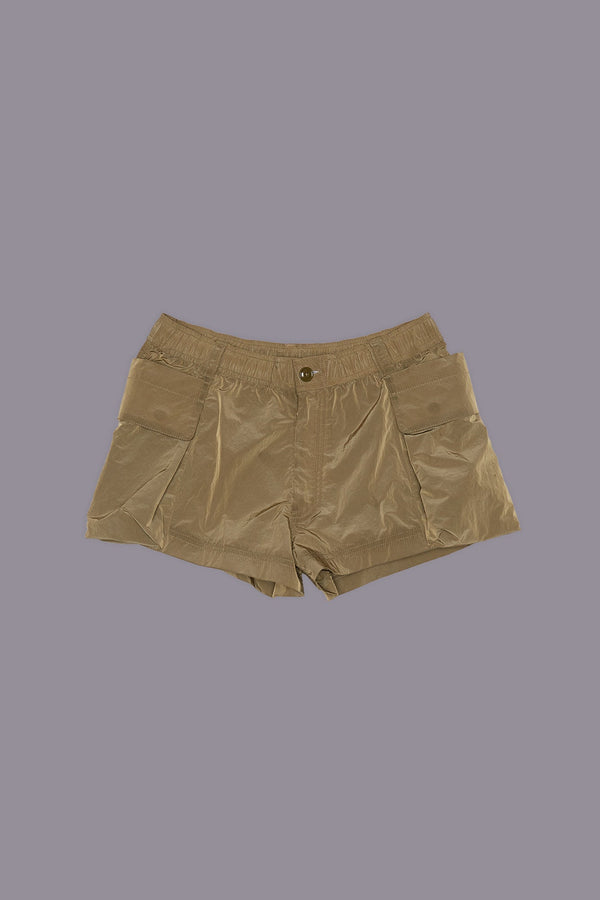 R13 SHORTS WITH 2-WAY POCKETS Olive
