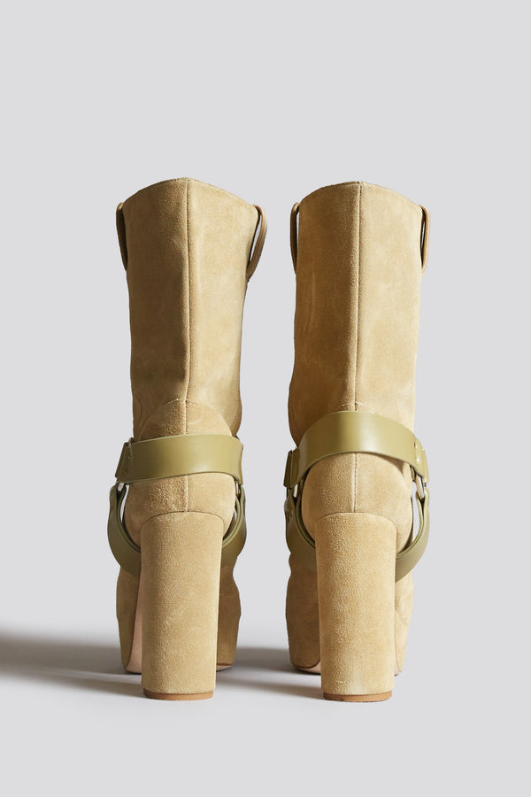 R13 SID HEELED HARNESS BOOT Khaki