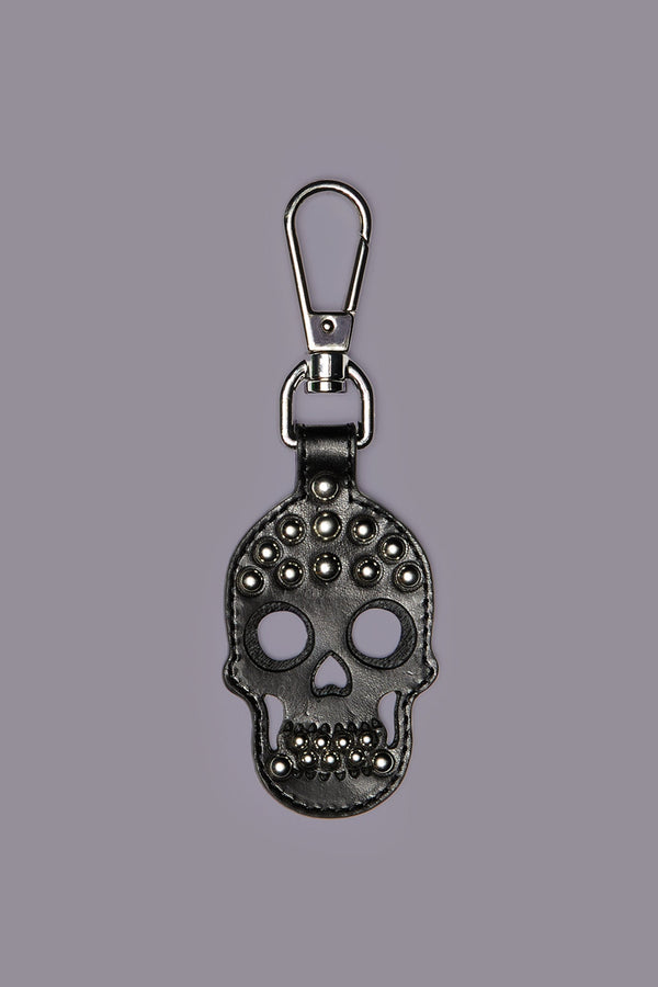 r13 SKULL KEYCHAIN black with silver